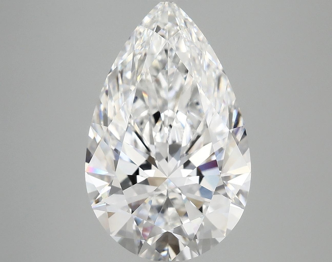 4.89 Carat Pear Shaped Ideal Cut VVS2 IGI Certified Lab Grown Diamond