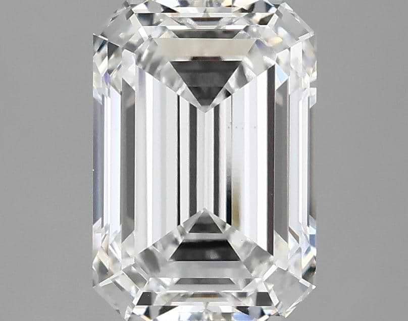 2.79 Carat Emerald Shaped Ideal Cut VS1 IGI Certified Lab Grown Diamond