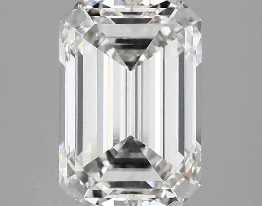 3.19 Carat Emerald Shaped Ideal Cut VVS2 IGI Certified Lab Grown Diamond