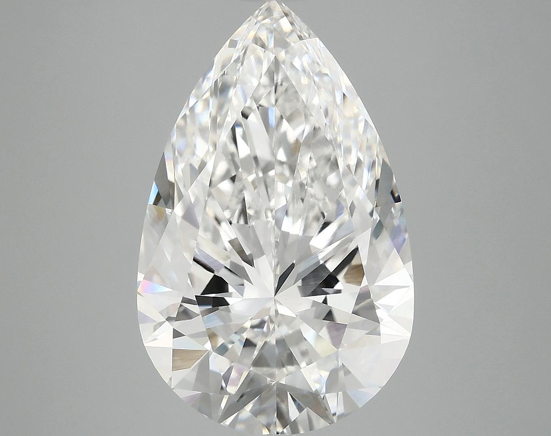 5.99 Carat Pear Shaped Ideal Cut VVS2 IGI Certified Lab Grown Diamond