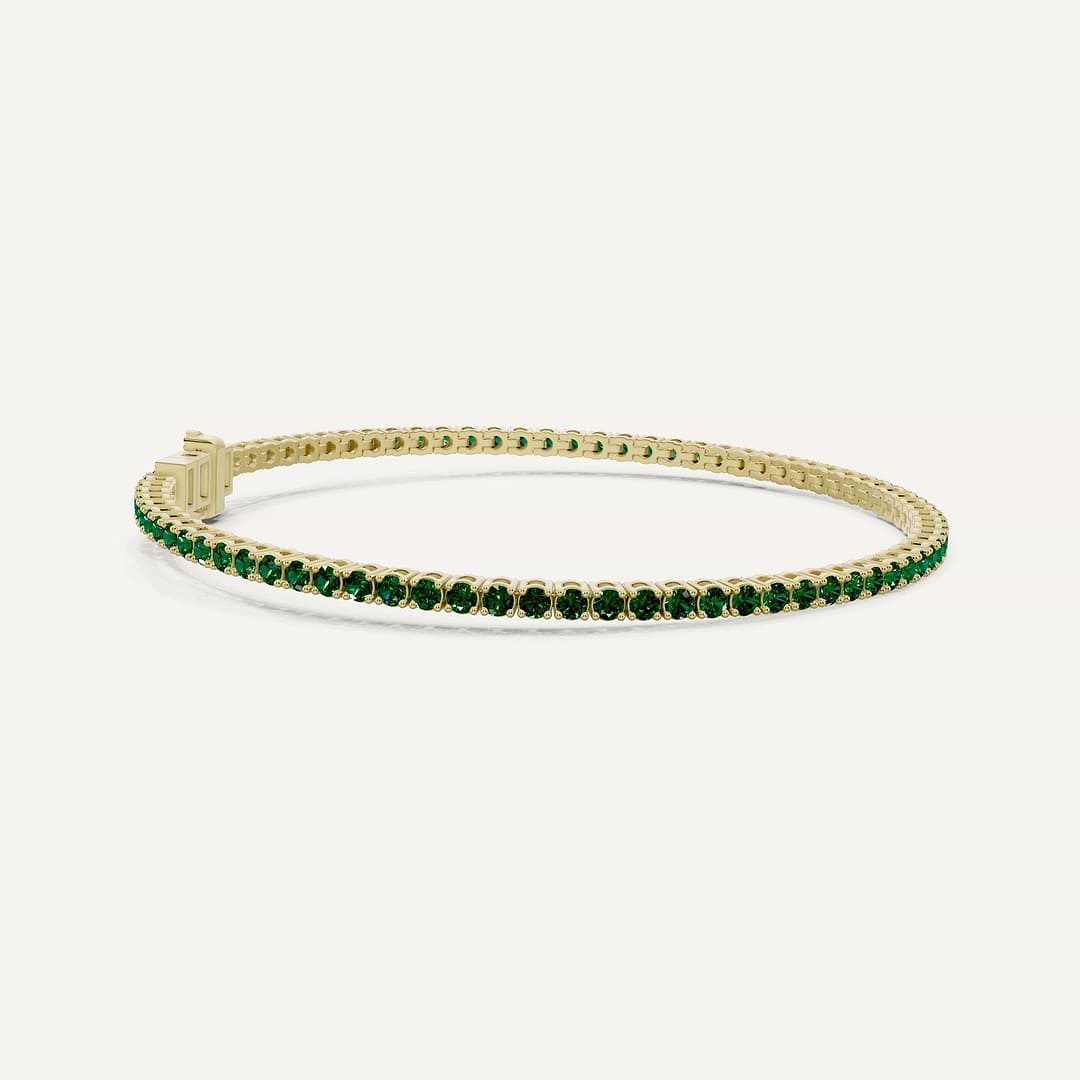 _roll_image@SKU:B2412-EMDR03000004Y #metal_silver-with-gold-vermeil+origin_lab-grown+bracelet-length-inches_7