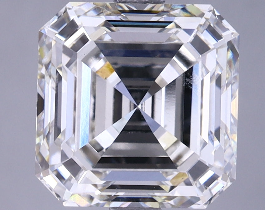 4.05 Carat Asscher Shaped Ideal Cut VVS2 IGI Certified Lab Grown Diamond