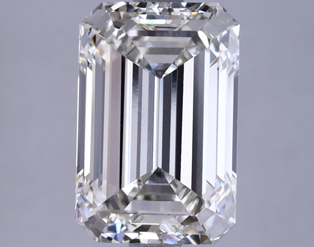 3.68 Carat Emerald Shaped Excellent Cut VVS2 IGI Certified Lab Grown Diamond