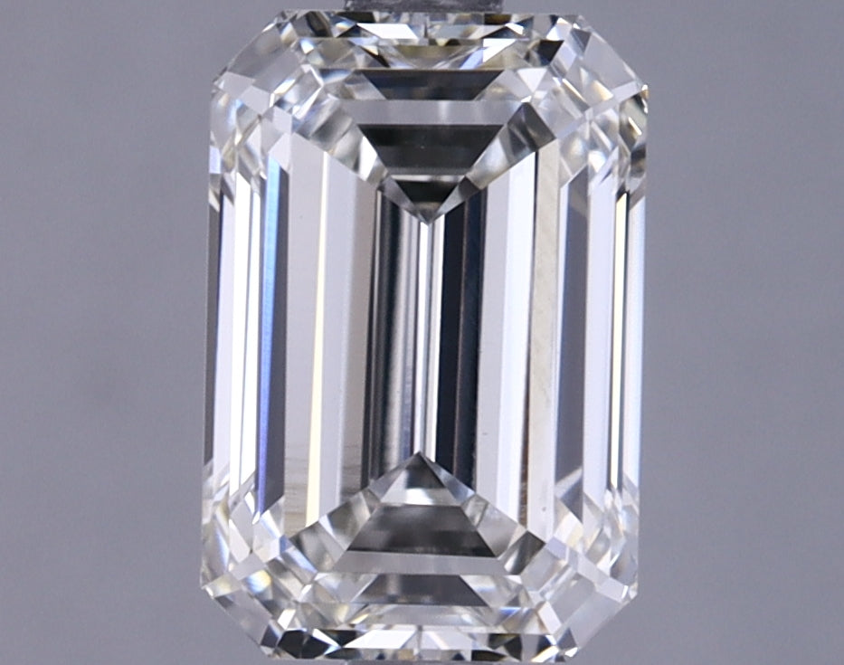 1.85 Carat Emerald Shaped Excellent Cut VVS2 IGI Certified Lab Grown Diamond