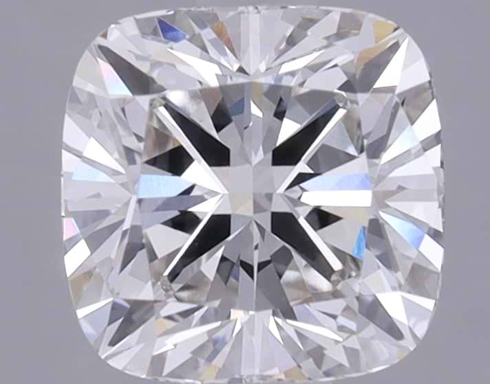 1.61 Carat Cushion Shaped Ideal Cut VVS2 IGI Certified Lab Grown Diamond