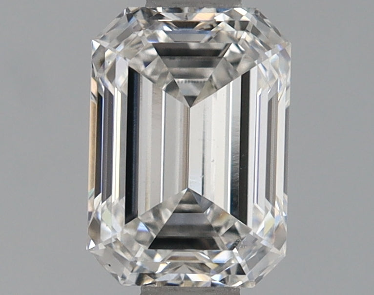 0.97 Carat Emerald Shaped Ideal Cut VVS2 IGI Certified Lab Grown Diamond