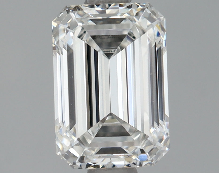 1.3 Carat Emerald Shaped Ideal Cut VVS2 IGI Certified Lab Grown Diamond