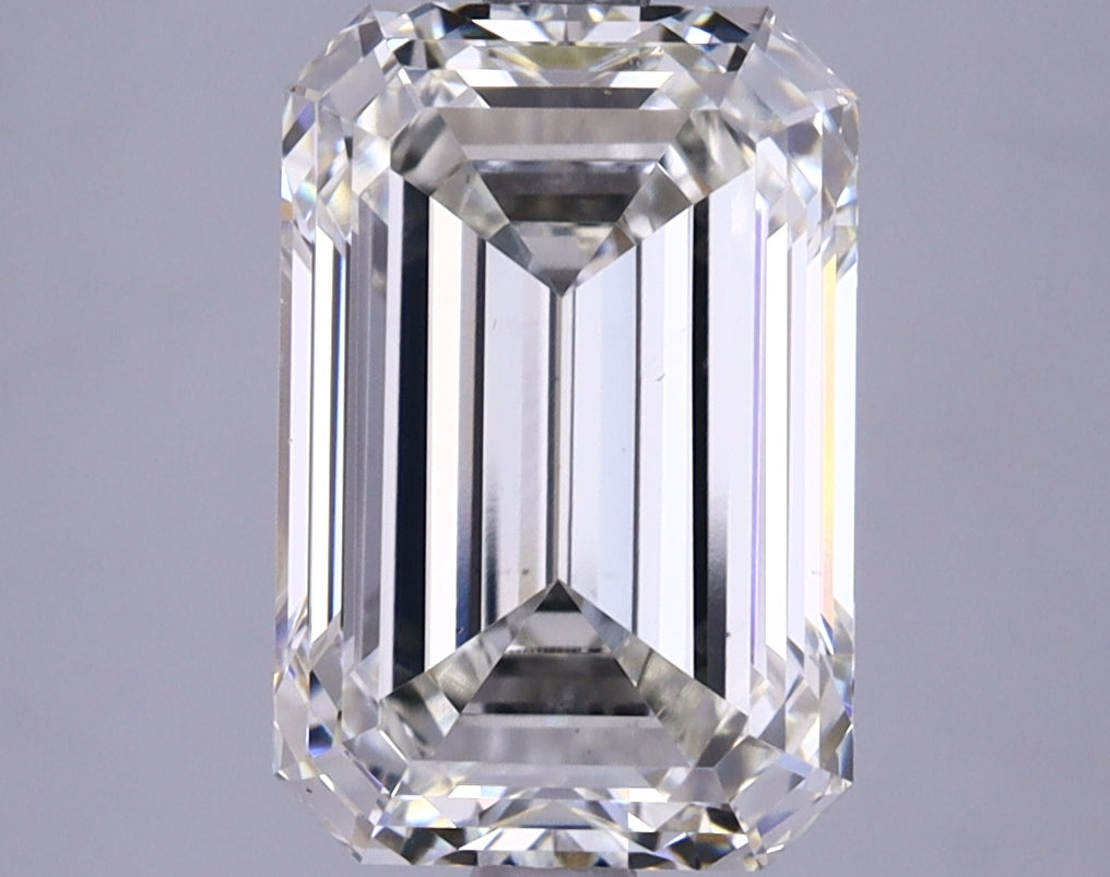 3.82 Carat Emerald Shaped Excellent Cut VS1 IGI Certified Lab Grown Diamond