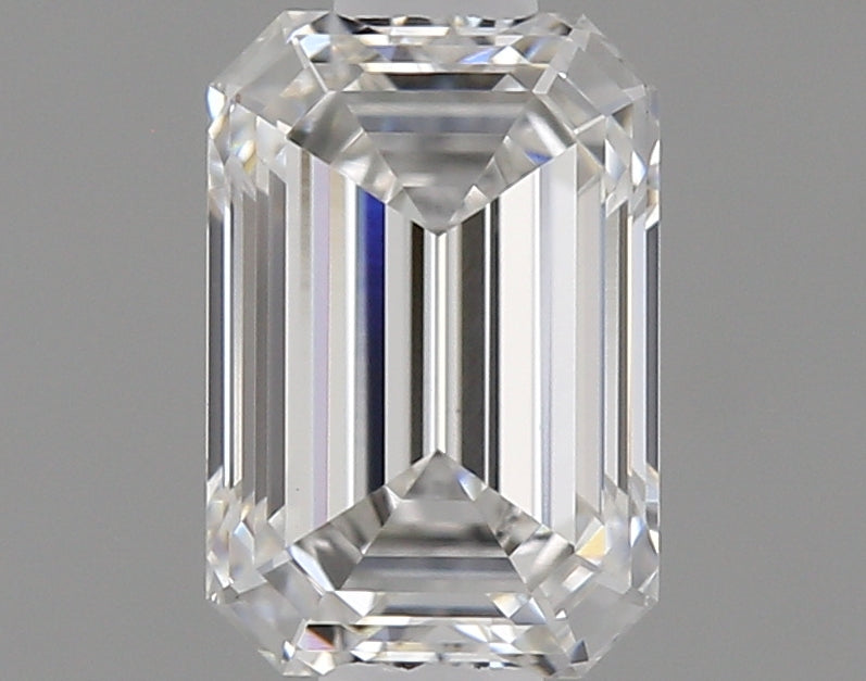 0.82 Carat Emerald Shaped Ideal Cut VVS2 IGI Certified Lab Grown Diamond