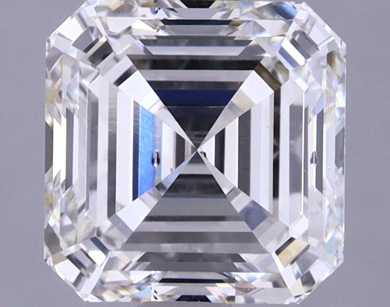 2.02 Carat Asscher Shaped Ideal Cut SI1 IGI Certified Lab Grown Diamond