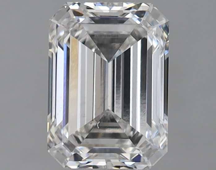 1.35 Carat Emerald Shaped Ideal Cut SI1 IGI Certified Lab Grown Diamond
