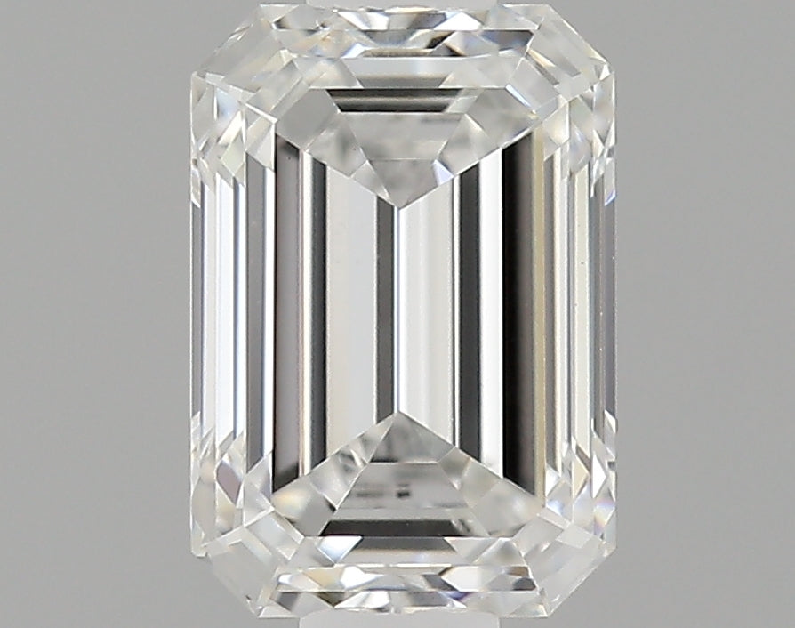 0.83 Carat Emerald Shaped Ideal Cut VVS2 IGI Certified Lab Grown Diamond