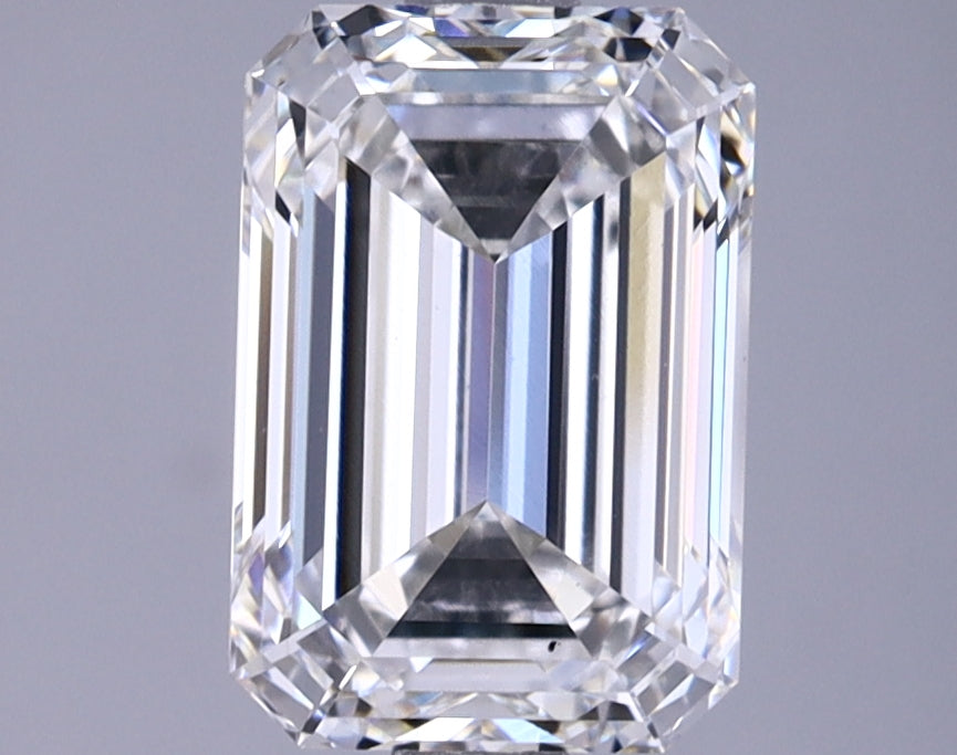 2.42 Carat Emerald Shaped Ideal Cut VS2 GIA Certified Lab Grown Diamond