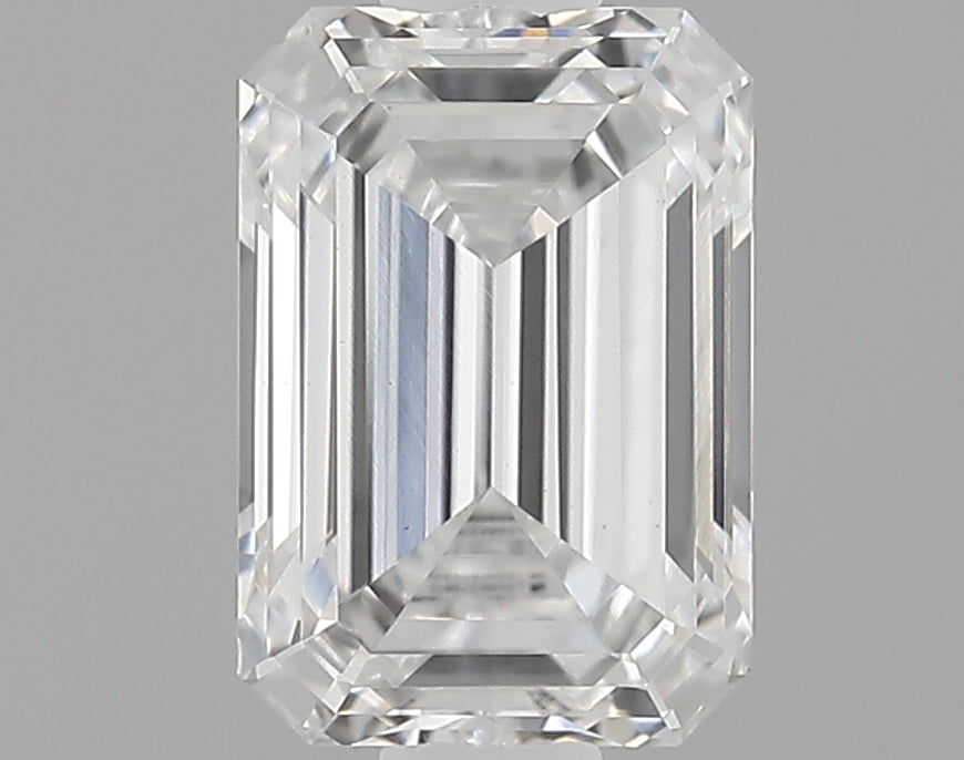 0.81 Carat Emerald Shaped Ideal Cut VVS2 IGI Certified Lab Grown Diamond