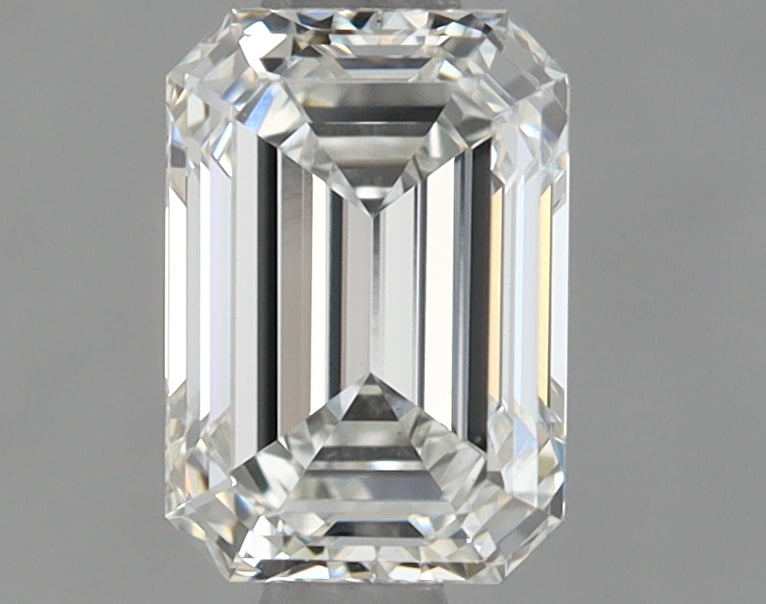 0.93 Carat Emerald Shaped Ideal Cut VVS2 IGI Certified Lab Grown Diamond