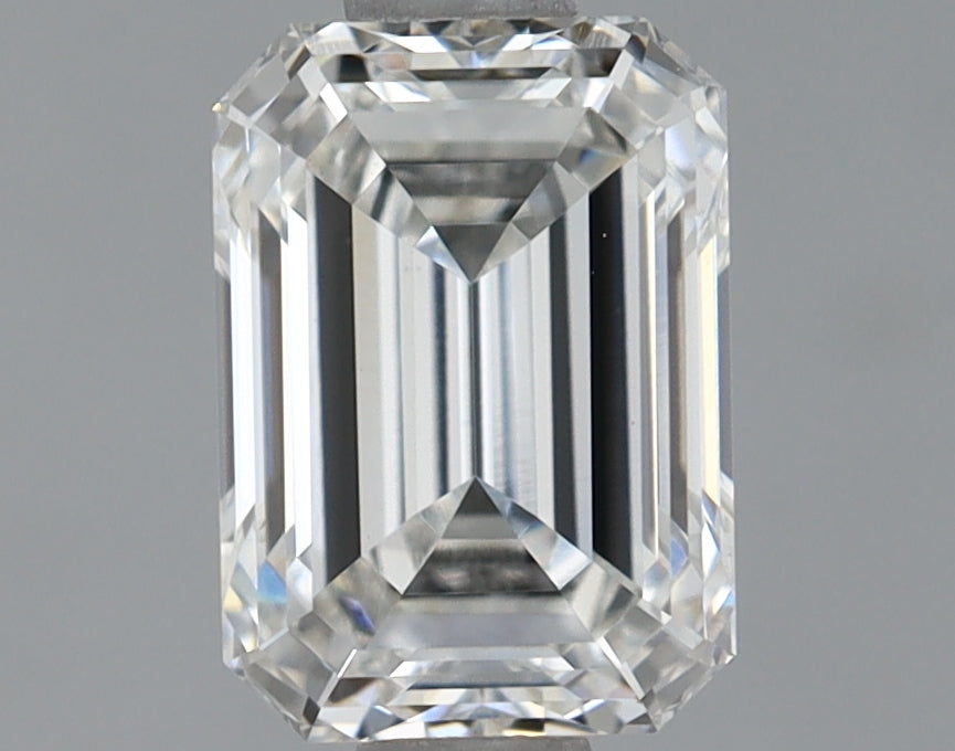 0.96 Carat Emerald Shaped Ideal Cut VVS2 IGI Certified Lab Grown Diamond