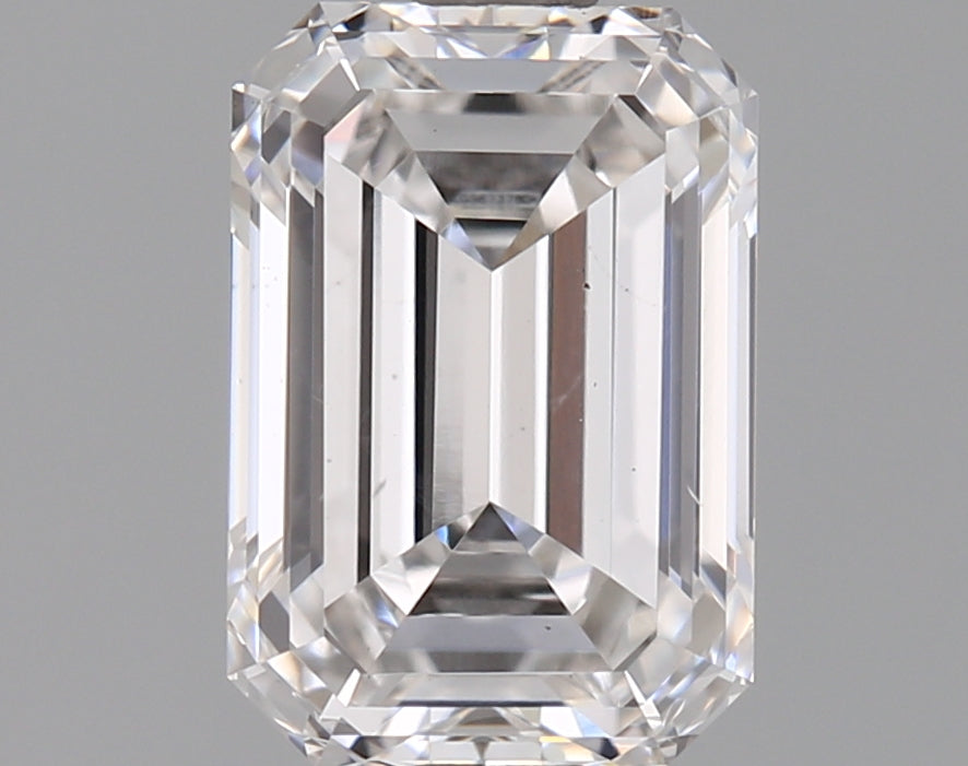 1.61 Carat Emerald Shaped Ideal Cut Si1 Igi Certified Lab Grown Diamond