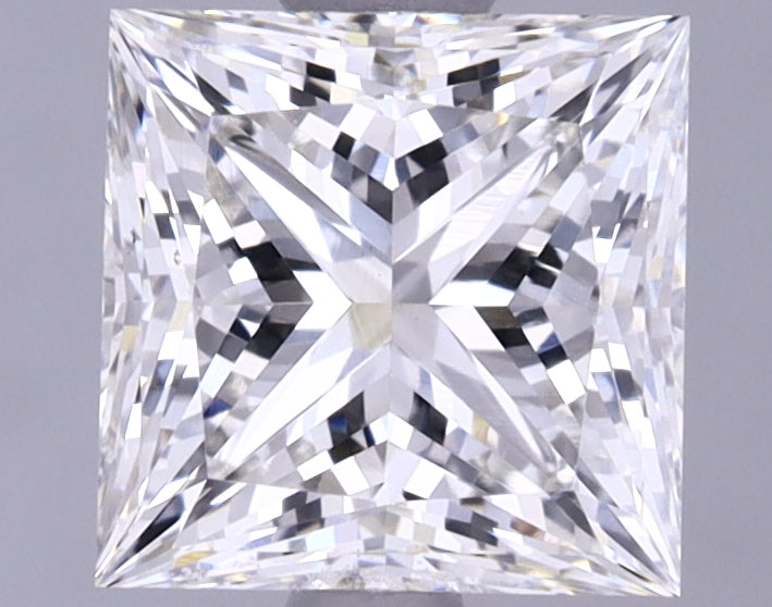 1.71 Carat Princess Shaped Ideal Cut VVS2 IGI Certified Lab Grown Diamond
