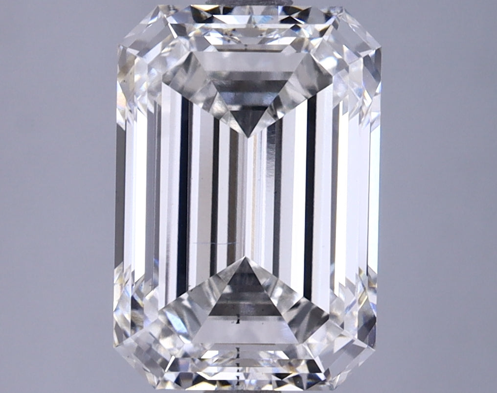 3.75 Carat Emerald Shaped Ideal Cut VS2 IGI Certified Lab Grown Diamond