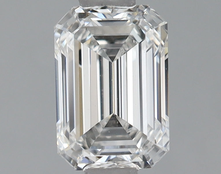0.74 Carat Emerald Shaped Ideal Cut VVS2 IGI Certified Lab Grown Diamond