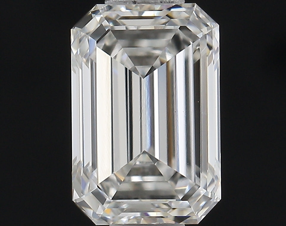 0.74 Carat Emerald Shaped Ideal Cut VVS2 IGI Certified Lab Grown Diamond