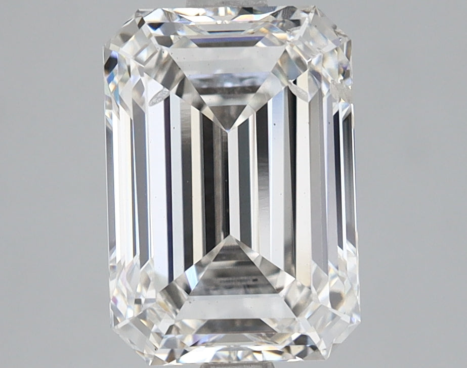 2.91 Carat Emerald Shaped Ideal Cut SI1 IGI Certified Lab Grown Diamond