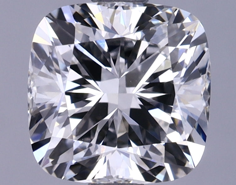 1.47 Carat Cushion Shaped Ideal Cut VVS2 IGI Certified Lab Grown Diamond