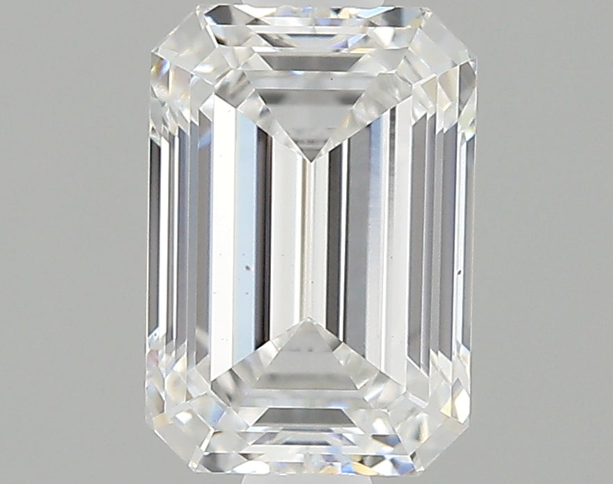 0.88 Carat Emerald Shaped Ideal Cut VVS2 IGI Certified Lab Grown Diamond