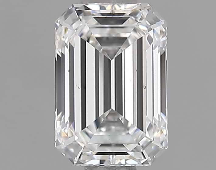 0.83 Carat Emerald Shaped Ideal Cut VS2 IGI Certified Lab Grown Diamond