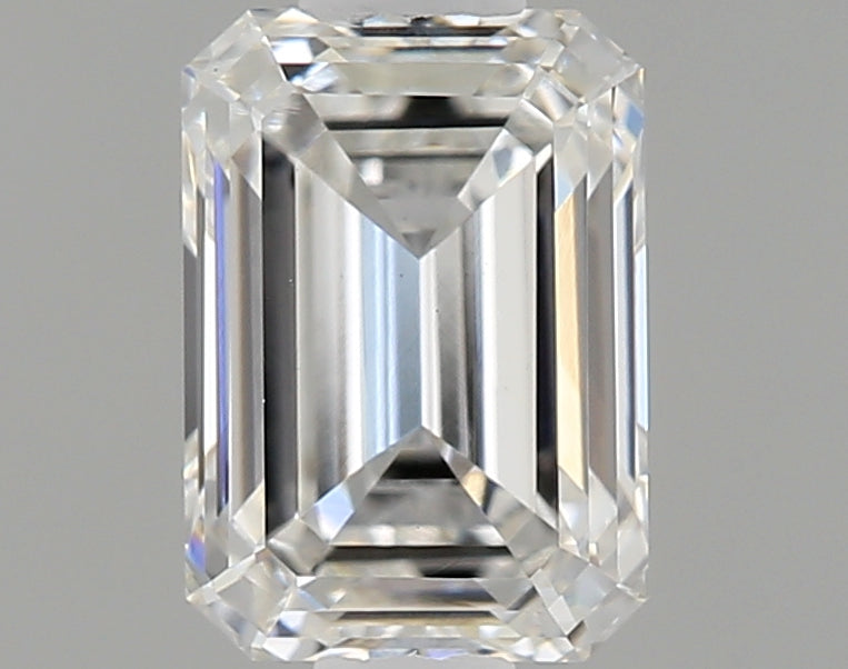 0.81 Carat Emerald Shaped Ideal Cut VVS2 IGI Certified Lab Grown Diamond