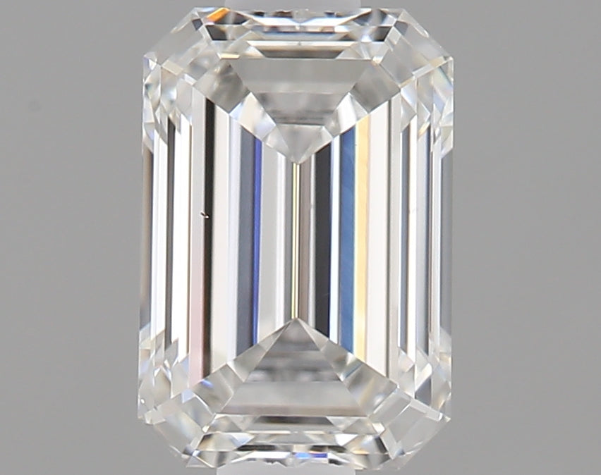 0.95 Carat Emerald Shaped Ideal Cut VVS2 IGI Certified Lab Grown Diamond
