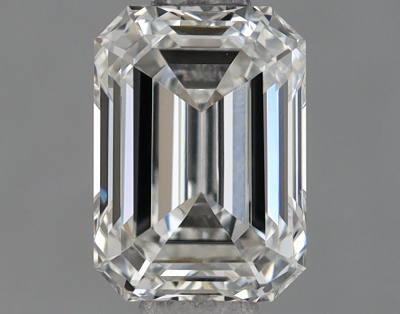 0.89 Carat Emerald Shaped Ideal Cut VVS2 IGI Certified Lab Grown Diamond