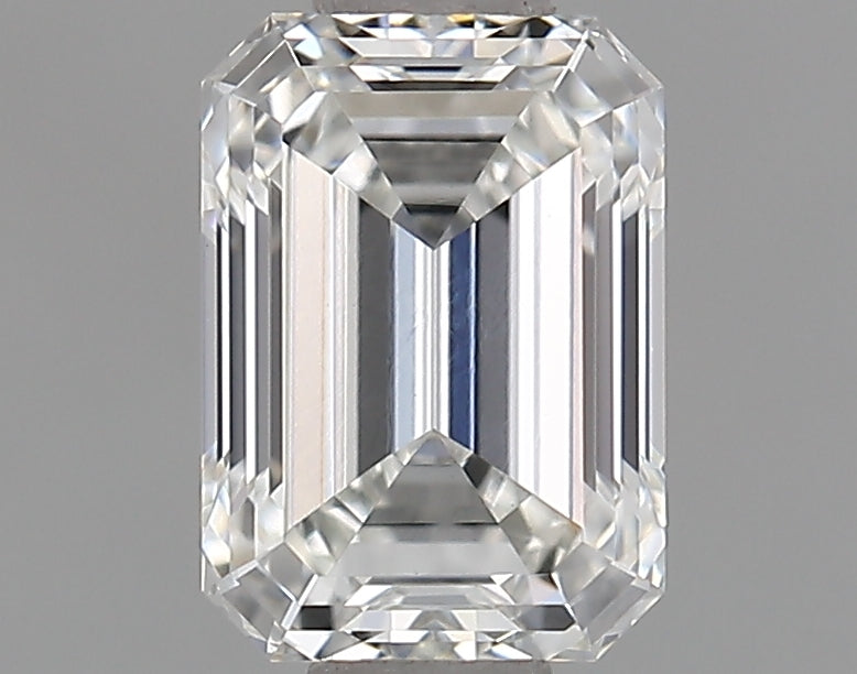 0.81 Carat Emerald Shaped Ideal Cut VVS2 IGI Certified Lab Grown Diamond