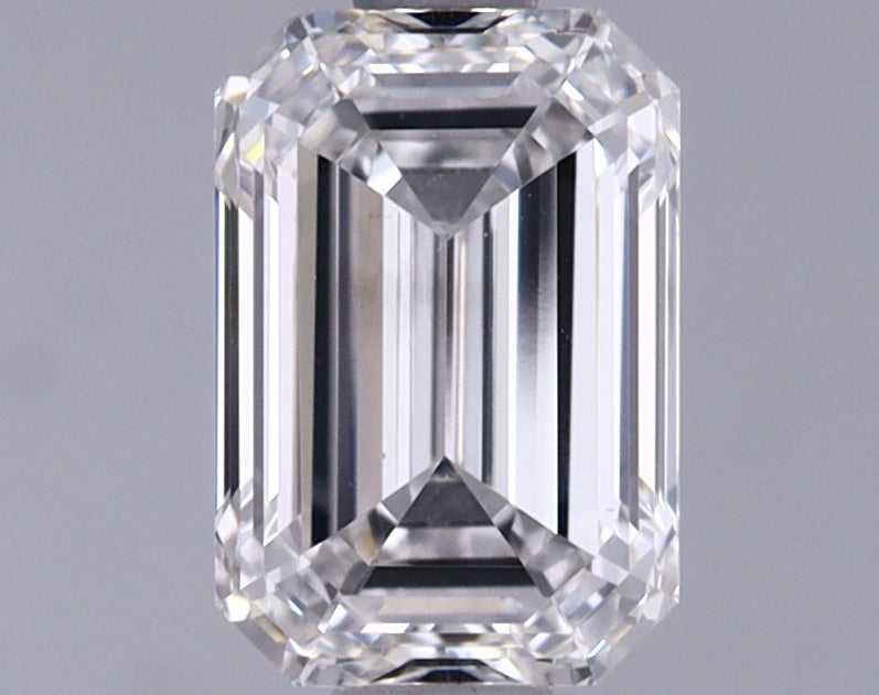 1.22 Carat Emerald Shaped Ideal Cut VVS2 IGI Certified Lab Grown Diamond