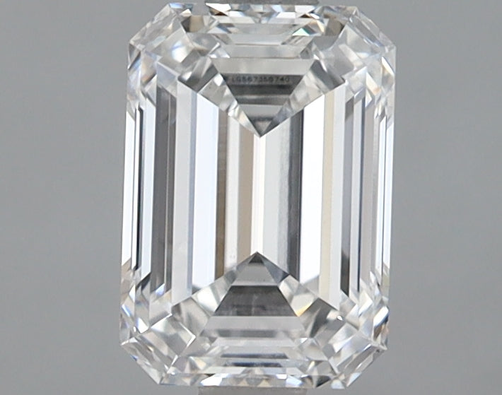 1.28 Carat Emerald Shaped Ideal Cut VVS2 IGI Certified Lab Grown Diamond