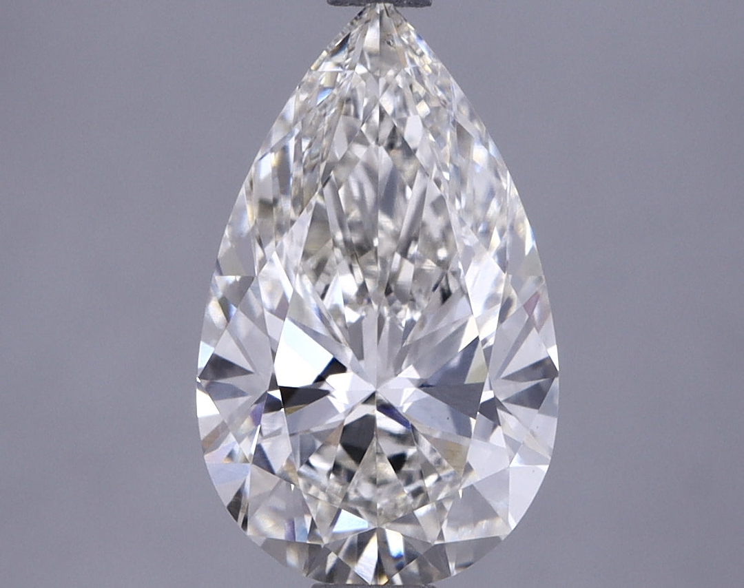 1.78 Carat Pear Shaped Ideal Cut VVS2 IGI Certified Lab Grown Diamond