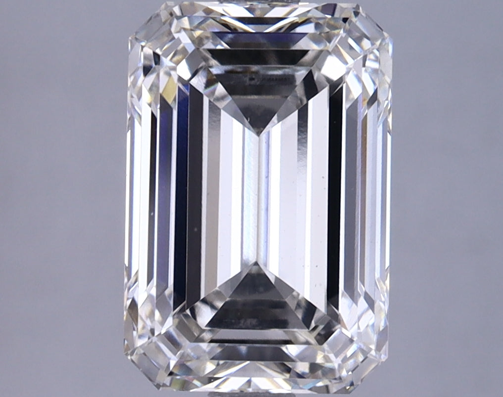 3.88 Carat Emerald Shaped Ideal Cut VS1 IGI Certified Lab Grown Diamond