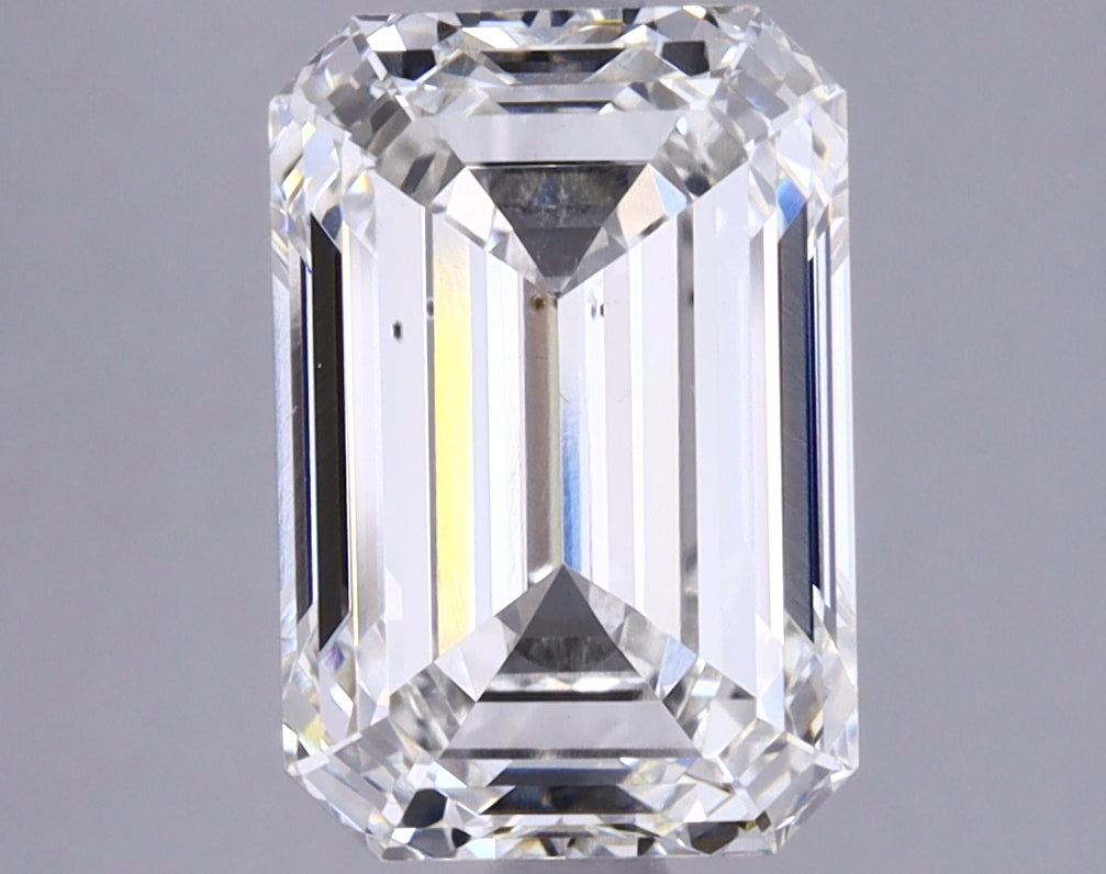 3.77 Carat Emerald Shaped Ideal Cut VS2 IGI Certified Lab Grown Diamond