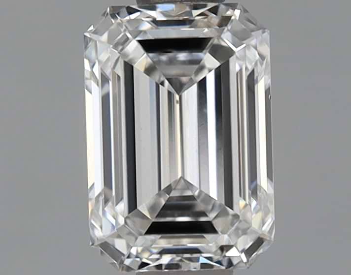 0.71 Carat Emerald Shaped Ideal Cut VVS2 IGI Certified Lab Grown Diamond