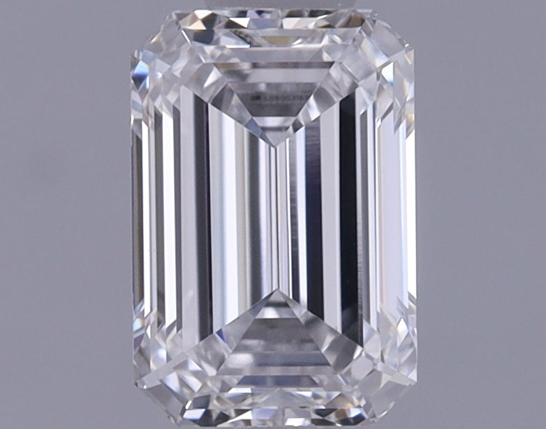 0.87 Carat Emerald Shaped Ideal Cut VVS2 IGI Certified Lab Grown Diamond