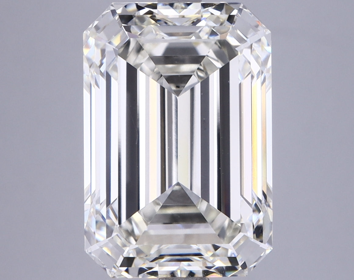 6.04 Carat Emerald Shaped Ideal Cut VVS2 IGI Certified Lab Grown Diamond