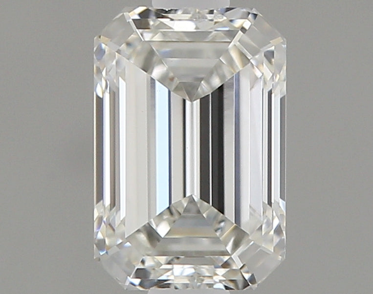 0.81 Carat Emerald Shaped Ideal Cut VVS2 IGI Certified Lab Grown Diamond