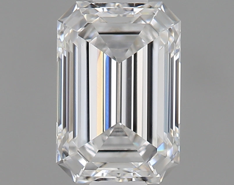 0.81 Carat Emerald Shaped Ideal Cut VVS2 IGI Certified Lab Grown Diamond