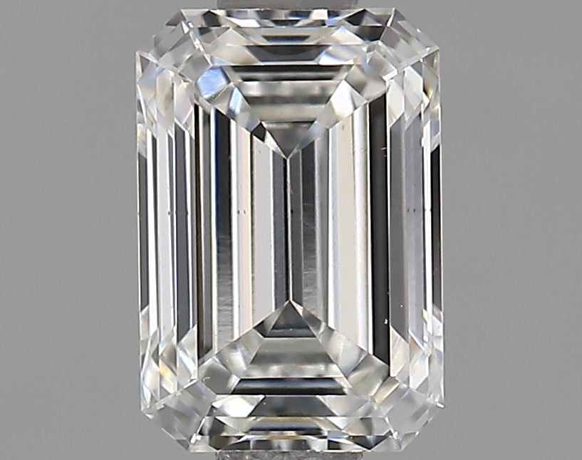 0.88 Carat Emerald Shaped Ideal Cut VS2 IGI Certified Lab Grown Diamond