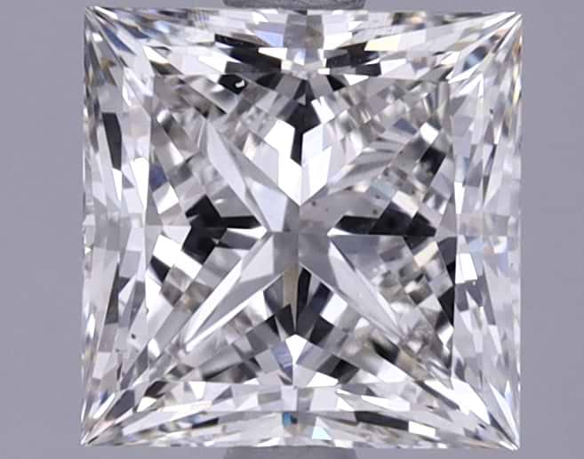 1.87 Carat Princess Shaped Ideal Cut VVS2 IGI Certified Lab Grown Diamond