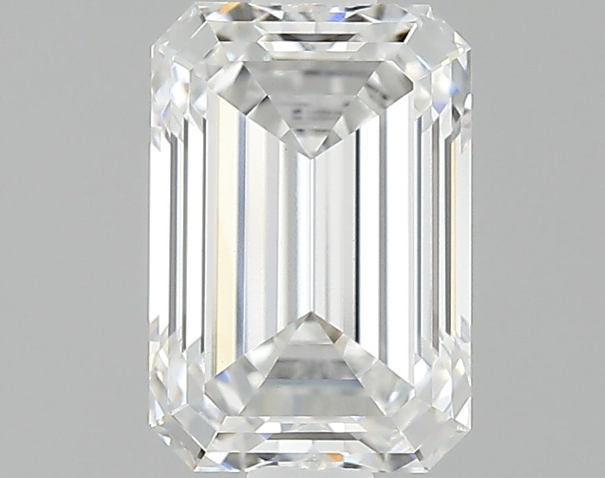 1.23 Carat Emerald Shaped Ideal Cut VVS2 IGI Certified Lab Grown Diamond