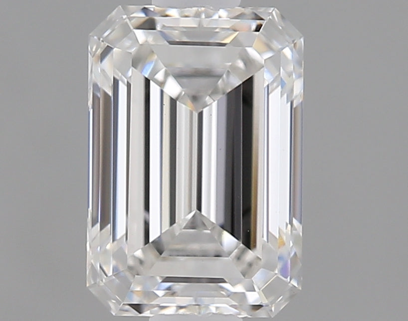 0.86 Carat Emerald Shaped Ideal Cut VVS2 IGI Certified Lab Grown Diamond