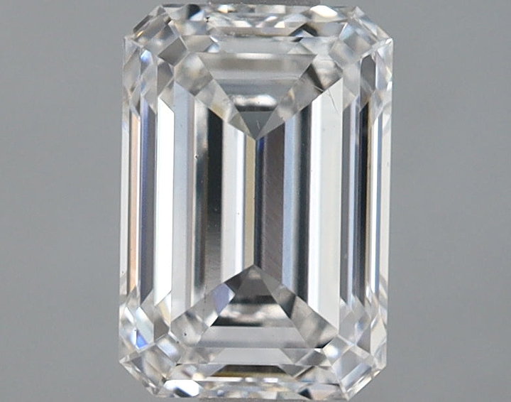 1.39 Carat Emerald Shaped Ideal Cut Si1 Igi Certified Lab Grown Diamond