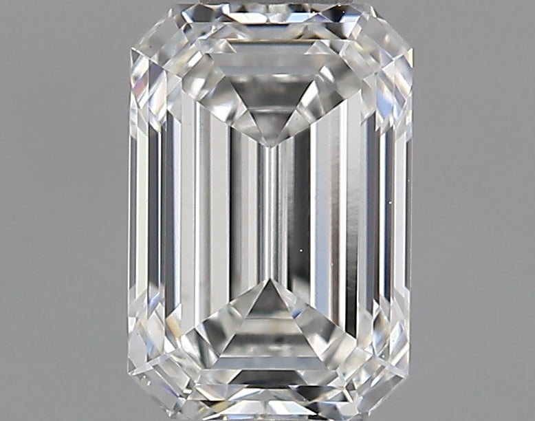 0.81 Carat Emerald Shaped Ideal Cut VVS2 IGI Certified Lab Grown Diamond