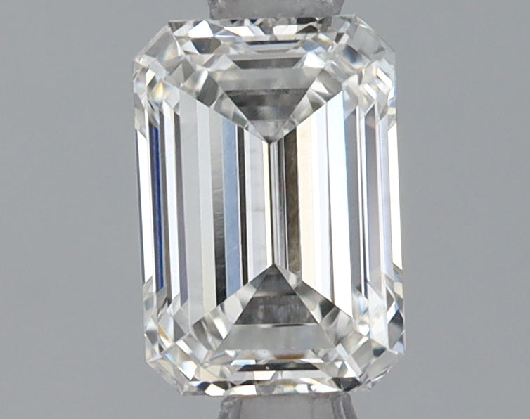 0.74 Carat Emerald Shaped Ideal Cut VVS2 IGI Certified Lab Grown Diamond